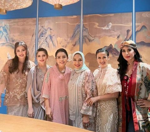 10 Portraits of Mayangsari's Style during Bukber with the Socialite Gang, Captivating in Expensive Kaftan