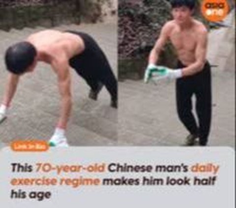 Seorang Kakek 70 Tahun Viral Karena Punya Badan Berotot Mirip Bruce Lee