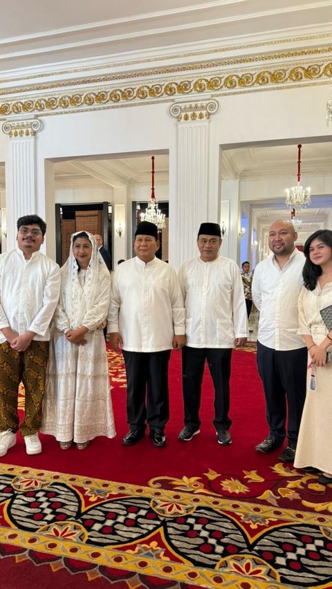 Menhan Prabowo dan Didit Dikawal Mayor Teddy Hadir Open House Jokowi di Istana