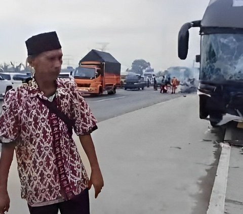 Primajasa Bus Driver's Action Surviving Accident in Cikampek Touches Netizens