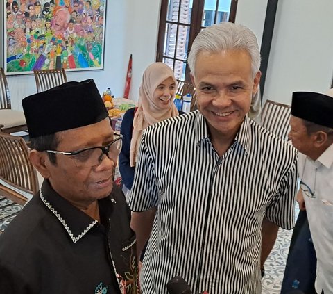 Momen Akrab Ganjar dan Mahfud di Hari Lebaran