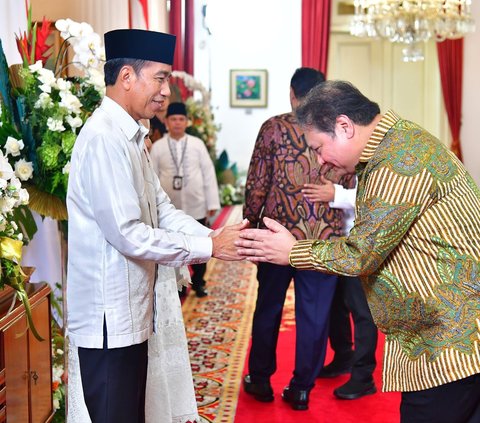 Presiden Jokowi Gelar Open House Idulfitri Bersama Menteri di Istana Negara
