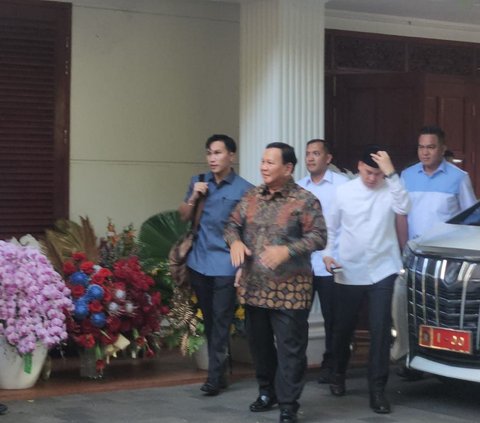 Prabowo Gelar Open House di Kertanegara, Agus Gumiwang hingga Aburizal Bakrie Hadir