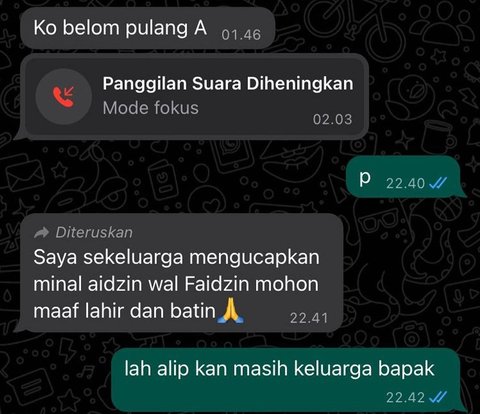 Mistakenly Sending 'Maaf Lahir & Batin' Greetings, Father Thought He Forgot His Own Child