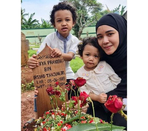 8 Portraits of Babe Cabita's Wife and Children Visiting on Eid Day, Revealing Messages at the End of Life