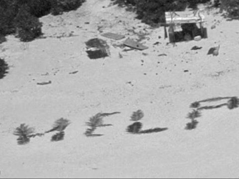 Like a Movie Story, 3 Sailors Stranded for a Week on an Uninhabited Small Island are Rescued After Writing 'HELP' on the Beach