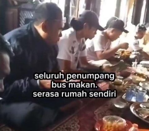 Touching! Hungry Passengers Still on Their Way Home on the First Day of Eid, Bus Driver Invites Them to Eat at His In-Laws' House