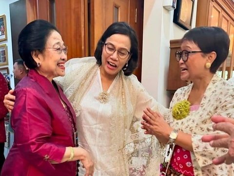 Bikin Tertawa Lepas, Ternyata Ini Obrolan Lucu 'Tiga Eyang Putri' Megawati, Sri Mulyani & Retno Marsudi
