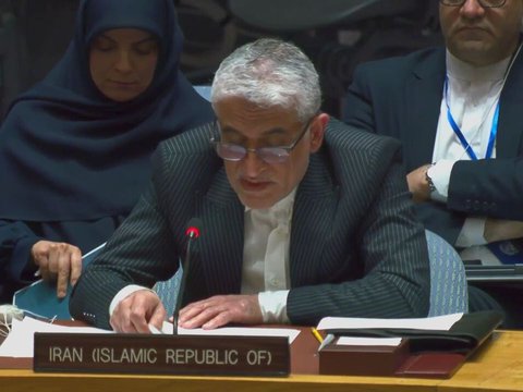 Official Speech of Iranian Ambassador to the UN at the Emergency Meeting of the UN Security Council, Sends Strong Message to the US