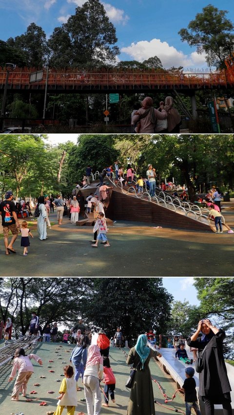 FOTO: Libur Lebaran 2024, Tebet Eco Park Jadi Wisata Alternatif Warga Jakarta