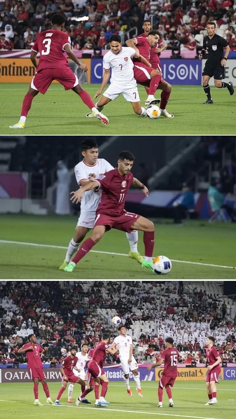 FOTO: Tumbang 2-0 dari Qatar U-23, Ini Sederet Keputusan Wasit yang Rugikan Timnas Indonesia U-23