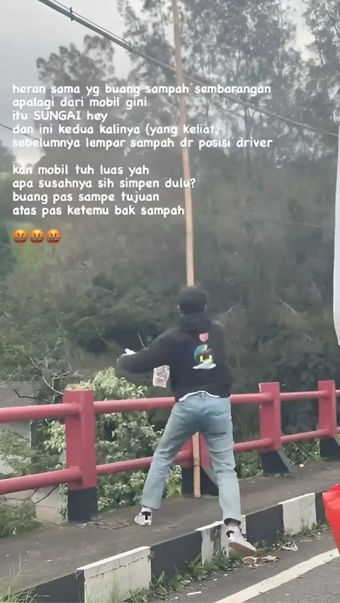 Viral Usai Diunggah Ridwan Kamil, Pemuda Buang Sampah Sembarang ke Sungai di Cianjur Minta Maaf