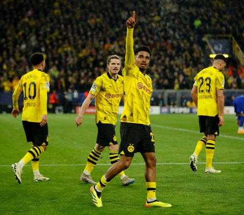 Borussia Dortmund tampil perkasa saat menghadapi Atletico Madrid pada leg kedua perempat final Liga Champions 2023/2024 di Signal Iduna Park, Dortmund, Jerman, pada Selasa (16/4/2024) waktu setempat. Borussia Dortmund menghajar Atletico dengan skor telak 4-2. Foto: REUTERS