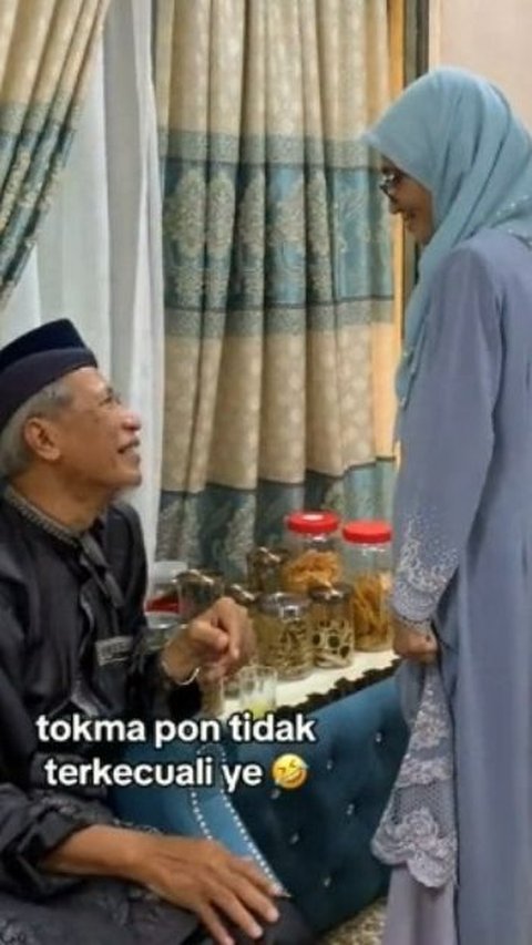 Unique Way Grandfather Gives THR to Grandchildren According to Body Weight, Every 1 Kg Decreases Get Rp84 Thousand