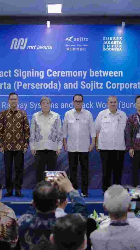 MRT Jakarta Teken Kontrak dengan Perusahaan Jepang, Percepat Bangun Proyek Fase 2A