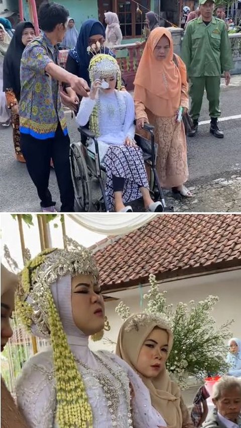 Viral Momen Pengantin Wanita Tetap Jalani Pernikahan Meski Tengah Sakit, Aksinya Bikin Haru Warganet