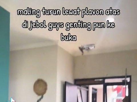 Viral Wanita Ceritakan Rumahnya Dibobol Maling saat Ditinggal Mudik, Masuk Lewat Plafon