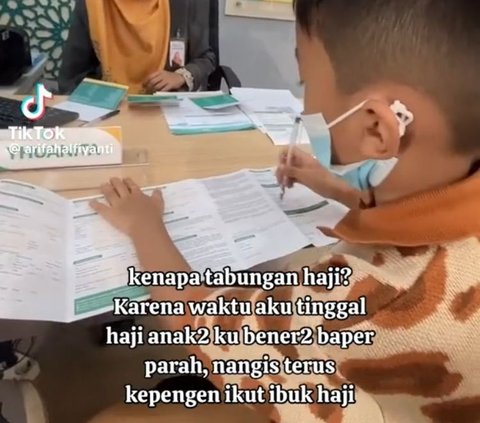 Bukan Beli HP atau Mainan, Anak Ini Pilih Simpan Uang THR untuk Daftar Tabungan Haji