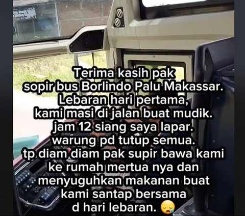 Blessings from Makassar Bus Driver Inviting Passengers to Eat at In-Laws' House During Eid, Receives Rp100 Million Donation and Gets Promoted