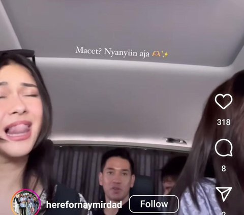 Pesona Nana Mirdad & Nay Mirdad Nyanyi Bareng di Dalam Mobil di Tengah Kemacetan, Kakak Adik Cantiknya Kebangetan