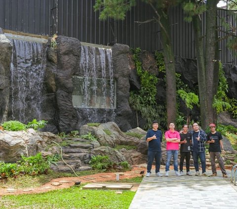 Raffi Ahmad Builds Giant Waterfall at Andara's House, Here are 10 Pictures Like in the Amazon Forest