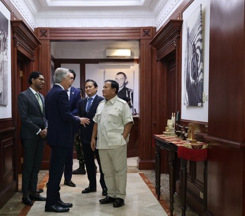 Tony Blair Kunjungi Prabowo ke Kemhan, Ucapkan Selamat Atas Pilpres