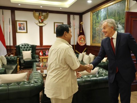 Tony Blair Kunjungi Prabowo ke Kemhan, Ucapkan Selamat Atas Pilpres