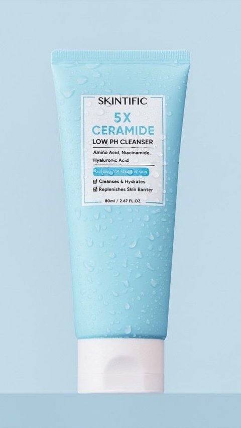 2. Skintific 5X Ceramide Low pH Cleanser<br>