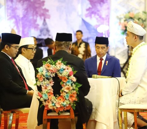 FOTO: Momen Presiden Jokowi Jadi Saksi Nikah Putra Wamenaker Afriansyah Noor