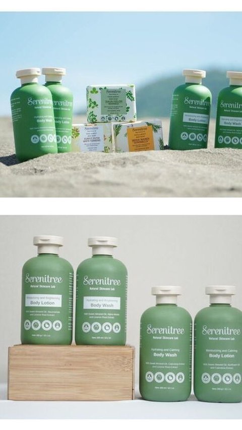 Sementara Serenitree, yang didirikan oleh Sandra Djajadisastra, menghadirkan produk-produk organik untuk masalah kulit sensitif.