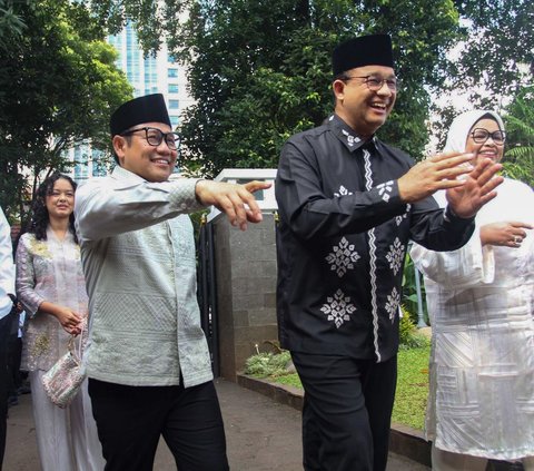 FOTO: Momen Hangat Anies Baswedan Sekeluarga Halalbihalal ke Kediaman Cak Imin