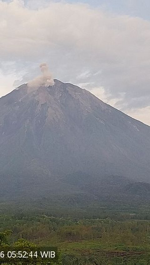 Gunung Semeru Erupsi dengan Letusan Abu Setinggi 1,5 Km