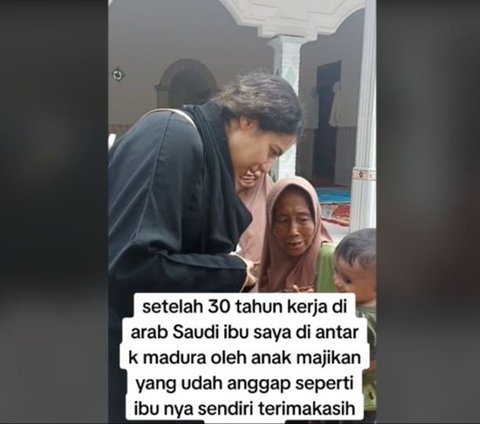 30 Tahun Kerja di Arab, Ibu ini Pulang ke Indonesia Diantar Bosnya, Sosok Anak Majikan Diperbincangkan