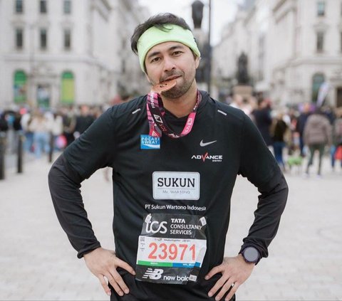 Raffi Ahmad Akhirnya Bisa Finish di London Marathon Meski Banyak Drama, Kecupan Nagita Bikin Semangat