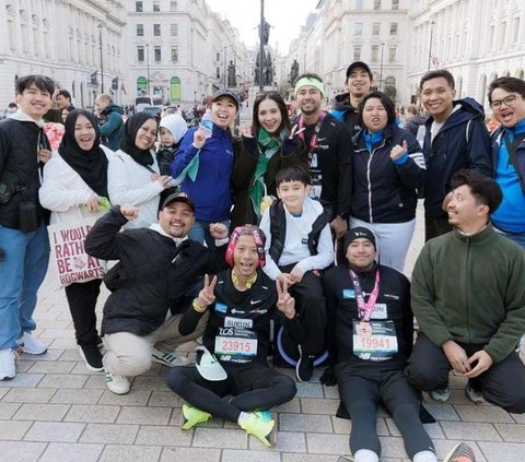 Raffi Ahmad Akhirnya Bisa Finish di London Marathon Meski Banyak Drama, Kecupan Nagita Bikin Semangat