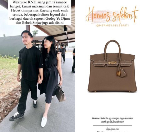 Erina Gudono's Simple Style Carrying a Half Billion Rupiah Bag