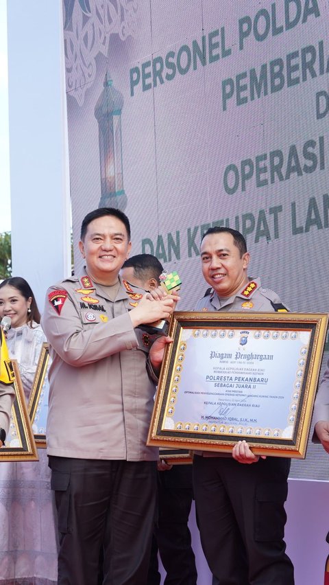 Operasi Keamanan Selama Ramadan dan Idulfitri Sukses, Enam Polres di Riau Diganjar Penghargaan