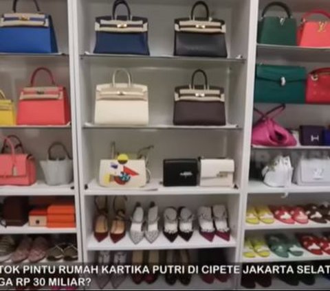 Portrait of Kartika Putri's Luxurious Room in a Rp 40 Billion House, Branded Bag Collection Draws Netizens' Criticism
