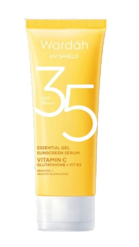 1. Wardah UV Shield Essential Gel Sunscreen Serum SPF 35 PA+++<br>