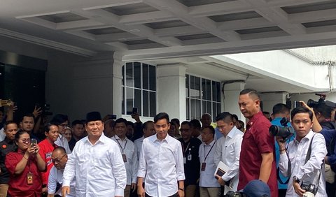 Prabowo-Gibran Berangkat dari Kertanegara