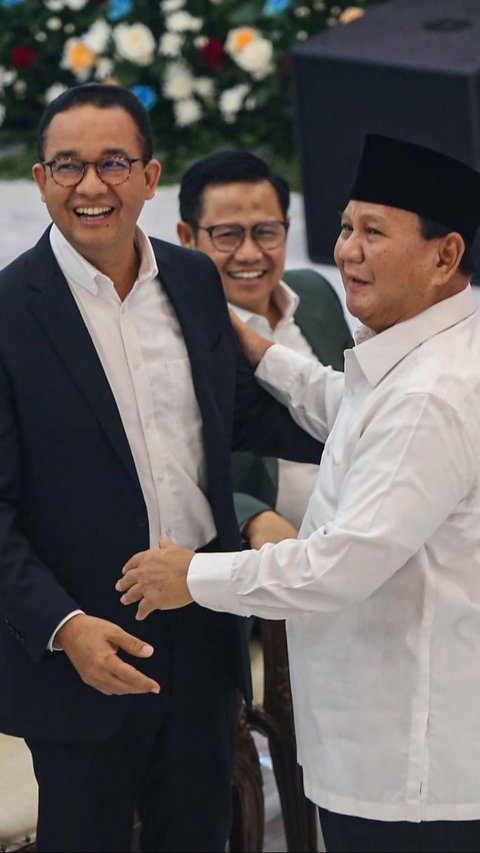 Kelakar Kocak Prabowo Ledek Anies-Muhaimin Kalah di Pilpres: Senyuman Anda Berat Sekali<br>