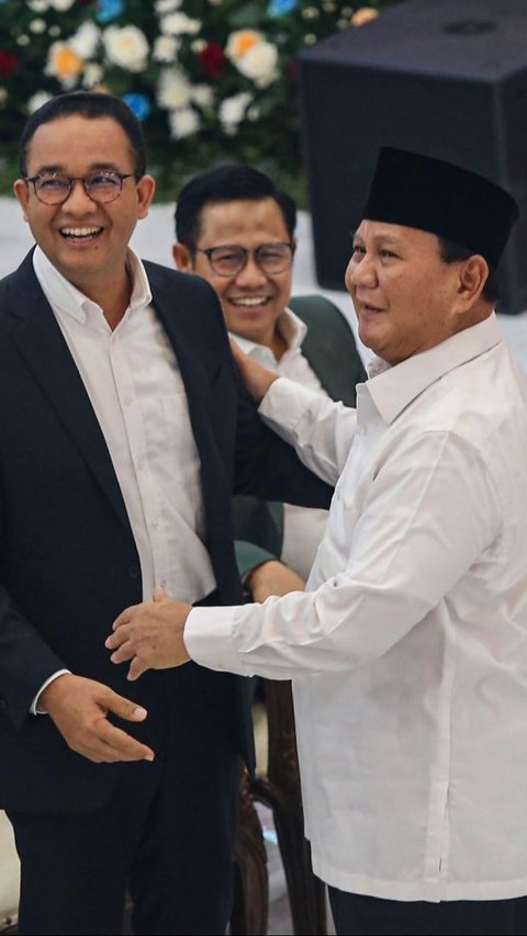 Aksi Kocak Prabowo Goyang-Goyang Tubuh Anies Bikin Meriah KPU
