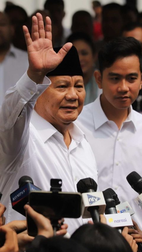 Kedatangan Prabowo dan Gibran untuk ditetapkan sebagai Presiden dan Wakil Presiden RI terpilih periode 2024-2029.