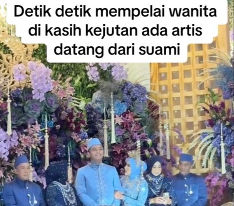 Viral Mempelai Pria Beri Kejutan saat Acara Pernikahan, Datangkan Artis Bikin Heboh