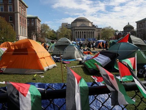 FOTO: Penampakan Perkemahan Massa Pro-Palestina yang Meluas Bermunculan di Kampus-Kampus Ternama Amerika Serikat