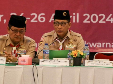 FOTO: Kwarnas Keluarkan Pernyataan Sikap dalam Rakernas 2024 Terkait Pencabutan Pramuka sebagai Ekstrakurikuler Wajib di Sekolah