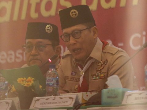 FOTO: Kwarnas Keluarkan Pernyataan Sikap dalam Rakernas 2024 Terkait Pencabutan Pramuka sebagai Ekstrakurikuler Wajib di Sekolah