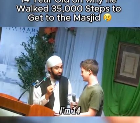 Viral Teenage Convert Walks 35,000 Steps to Attend Study at the Mosque