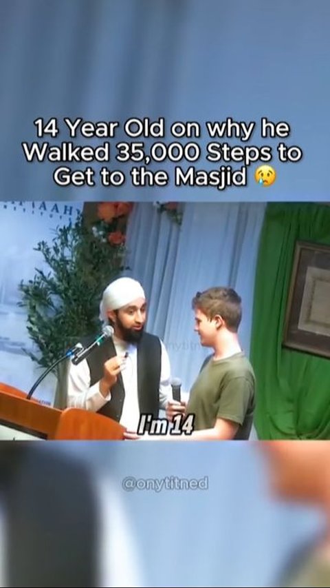 Viral Teenage Convert Walks 35,000 Steps to Attend Study at the Mosque