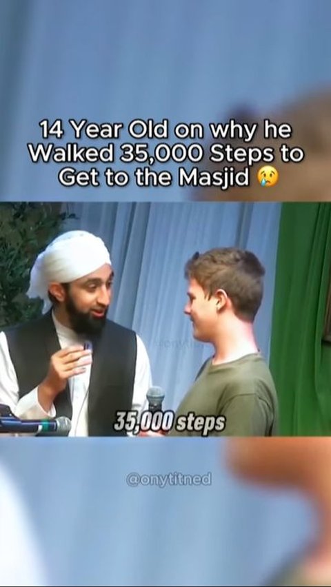 Viral Teenage Convert Walks 35,000 Steps to Attend Study at the Mosque